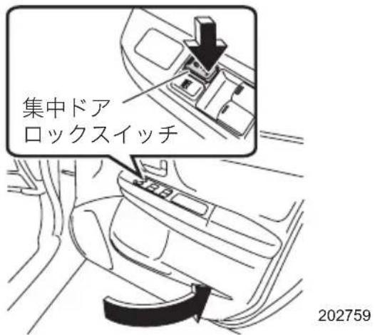 集中ドア ロックスイッチ 202759
