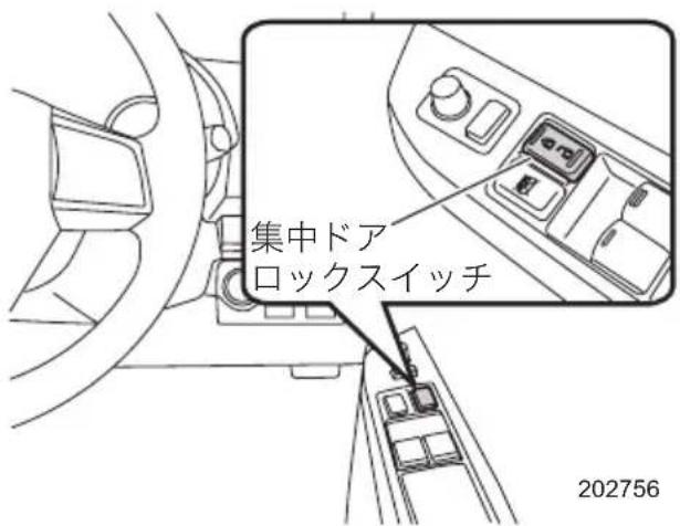 集中ドア ロックスイッチ 202756