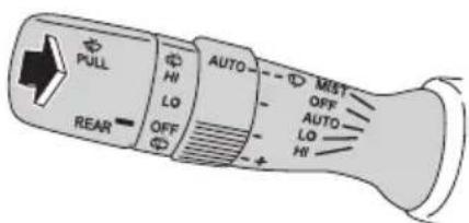 PULL HI LO OFF REAR AUTO MUST OFF AUTO LO HI