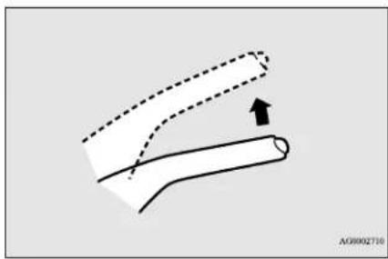 MITSUBISHI Mirage G4 (2018) - Parking brake lever stroke - 1