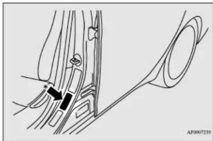 MITSUBISHI Mirage G4 (2018) - Warning label - 2