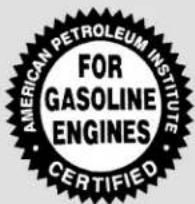 AMERICAN PETROLEUM INSTITUTE FOR GASOLINE ENGINES CERTIFIED