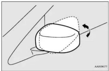 MITSUBISHI Mirage G4 (2018) - To fold the mirror - 1