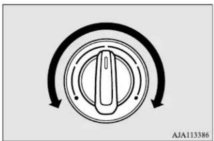 MITSUBISHI Mirage G4 (2018) - Temperature control dial Mode selection dial - 1