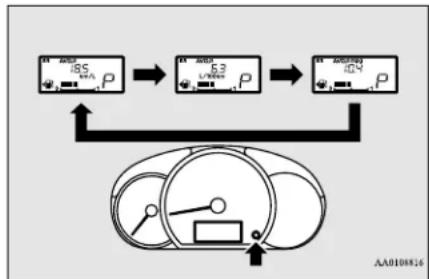 MITSUBISHI Mirage G4 (2018) - Changing the fuel consumption display unit - 1
