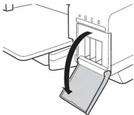 EPSON GP-710 - 左右のインクカートリッジカバーを開けます。 - 1