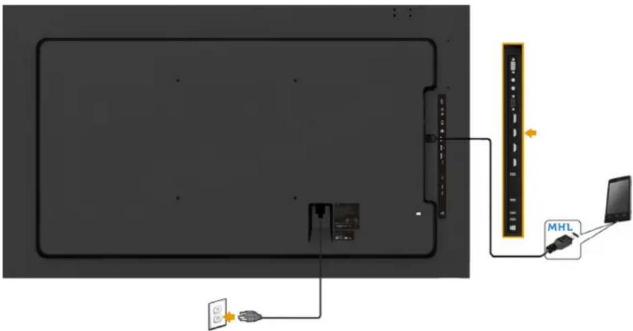 DELL C7017T - Connecting MHL cable - 1