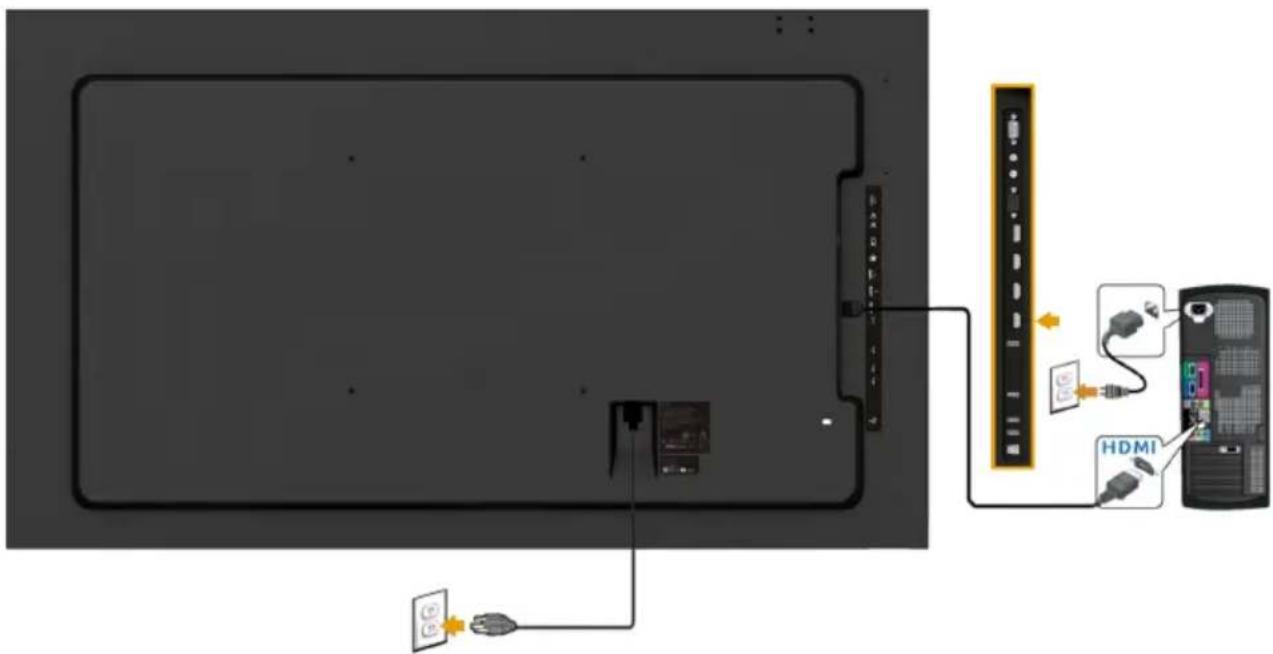 DELL C7017T - Connecting HDMI cable - 1