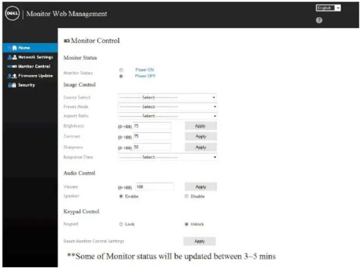 DELL C7017T - Click Network Settings tab to see the network settings. - 2