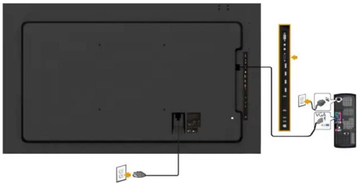 DELL C7017T - Connecting VGA Cable - 1