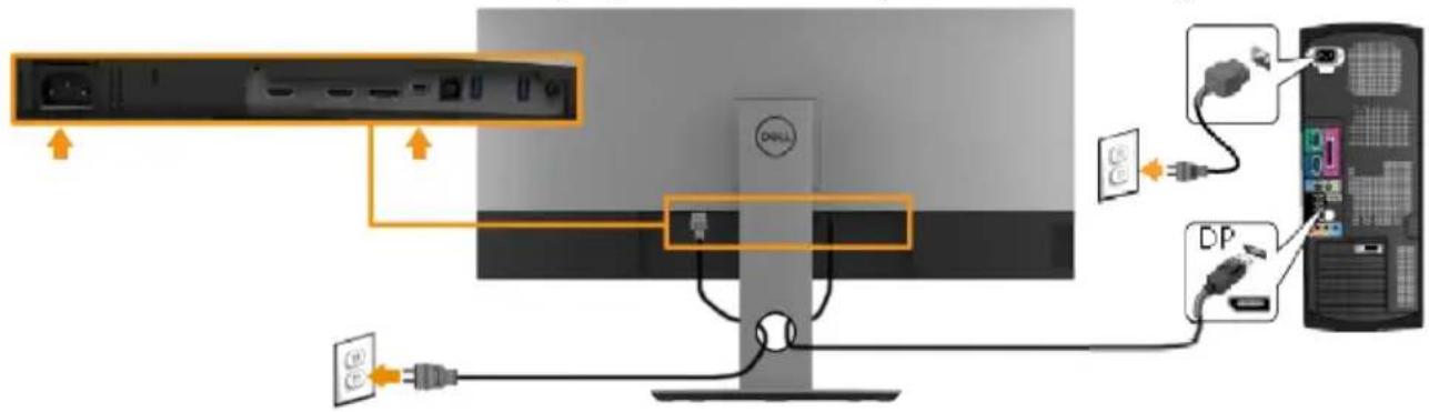 DELL Professional P3418HW - WARNUNG: Bevor Sie mit einem der Schritte in diesem Abschnitt beginnen, beachten Sie die Sicherheitshinweise. - 1