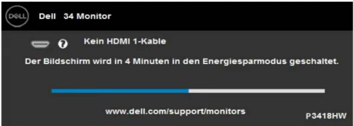 DELL Professional P3418HW - OSD-Meldungen - 7
