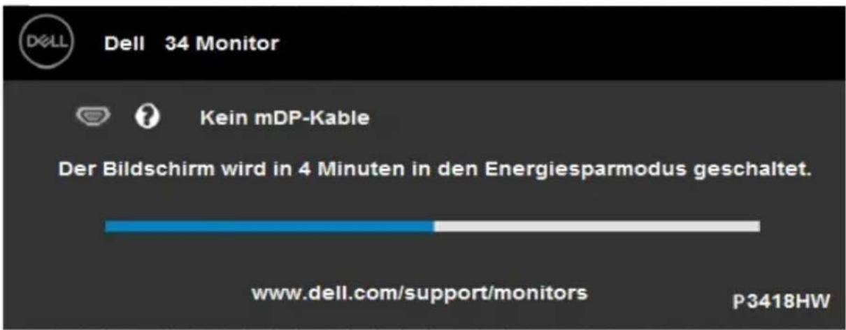 DELL Professional P3418HW - OSD-Meldungen - 6