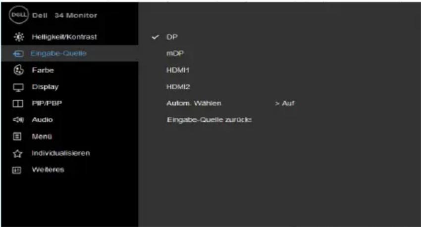 DELL Professional P3418HW - Hauptmenü - 6