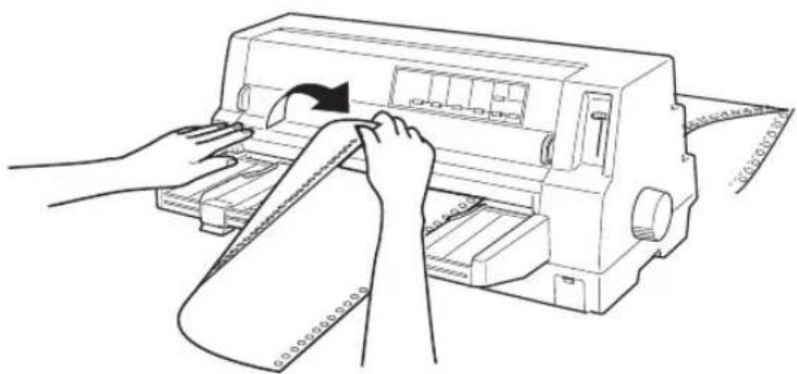 EPSON VP-4300 - 印刷が終了したページをミシン目で切り離します。 - 1