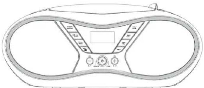 Technical diagram of a medical device with labeled ports and control buttons