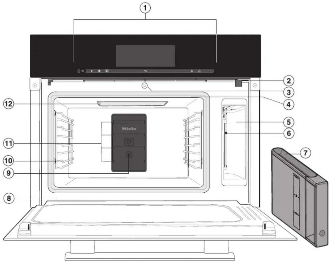 MIELE 10343010 - Ansicht Dampfgarer - 1