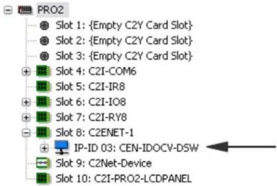 Crestron CEN-IDOCV-DSW-B-T - C2Net Device, Slot 8 - 1