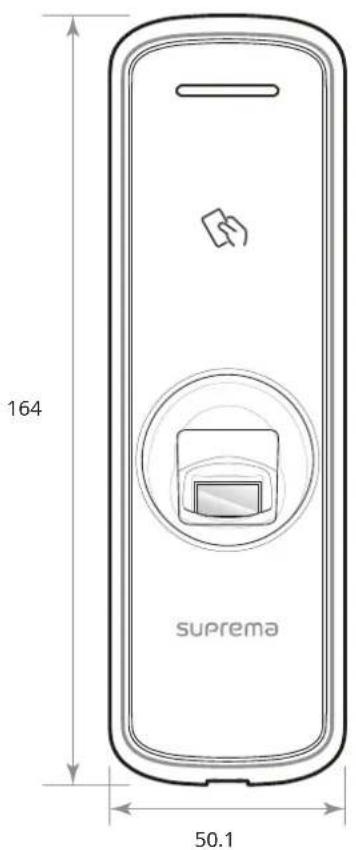 Suprema BioEntry R2 - Dimensions - 1