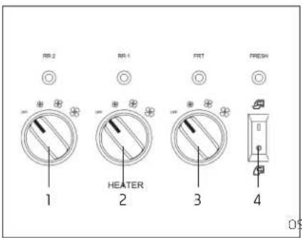 RR 2 RR 4 FRT FRESH HEATER 1 2 3 4