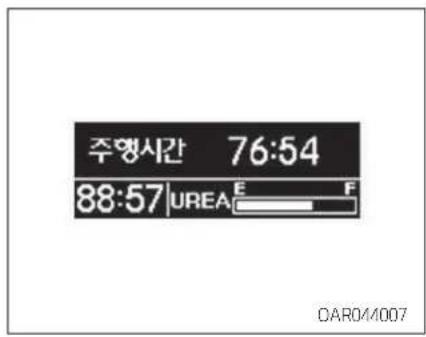 주행시간 76:54 88:57 UREA E F DAR0/1007