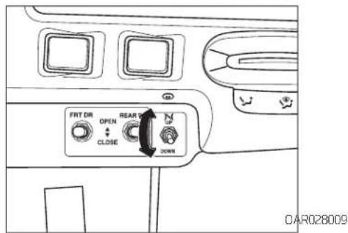 FRT DR OPEN CLOSE REAR 50 DOWN OAR028009