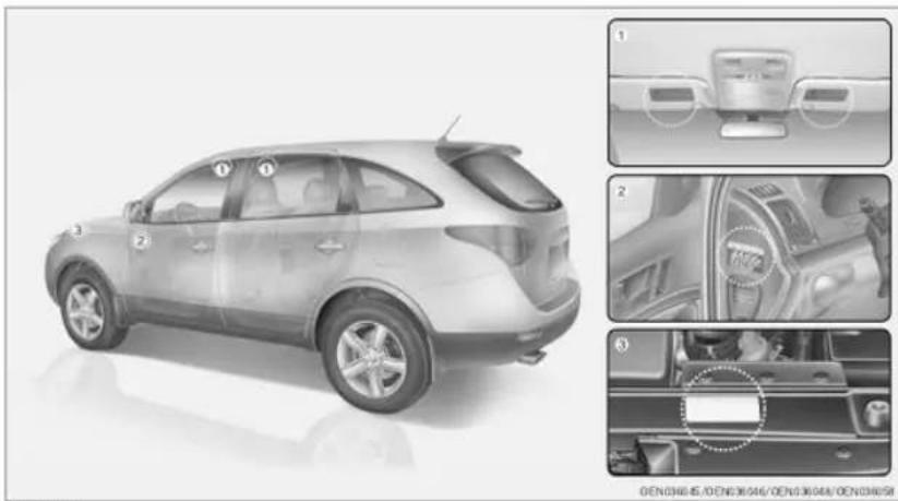 HYUNDAI Veracruz (2006) - ▶차를 수리할 때, 폐치할 때 - 1
