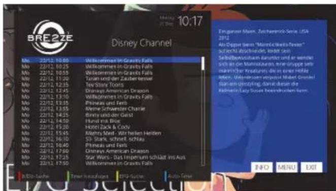WWIO BRE2ZE 4K - EPG (ELECTRONIC PROGRAMM GUIDE) - 2
