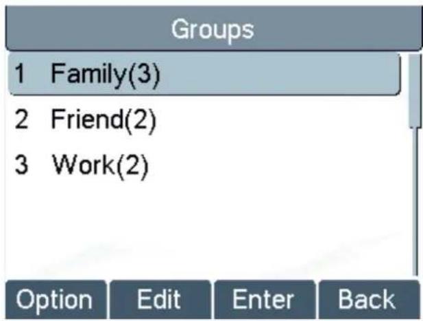 Fanvil X2 - Add / Edit / Delete Group - 1