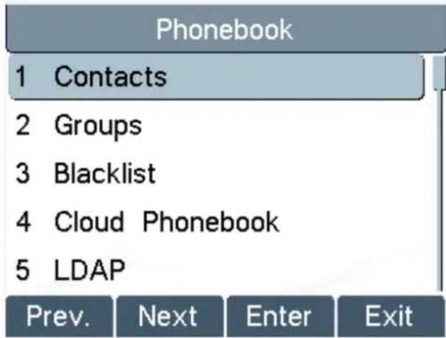 Fanvil X2 - Using Phonebook - 1