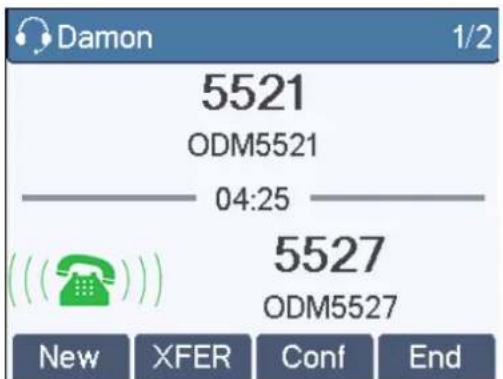 Fanvil X2 - ■ Second Incoming Call - 1