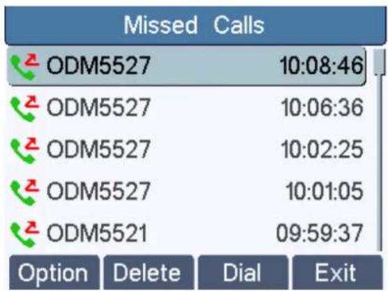 Fanvil X2 - Call Logs - 5