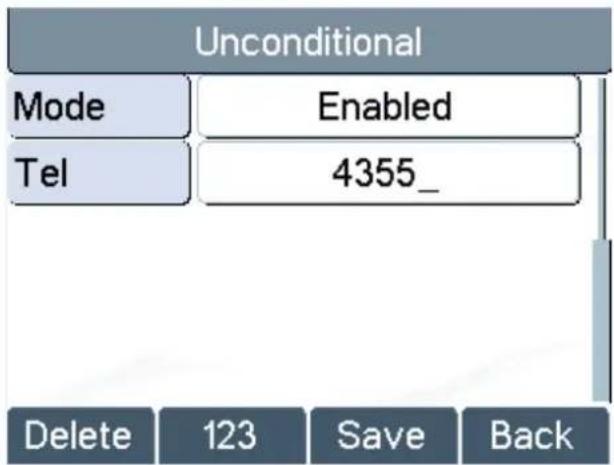 Fanvil X2 - Call Forward - 3