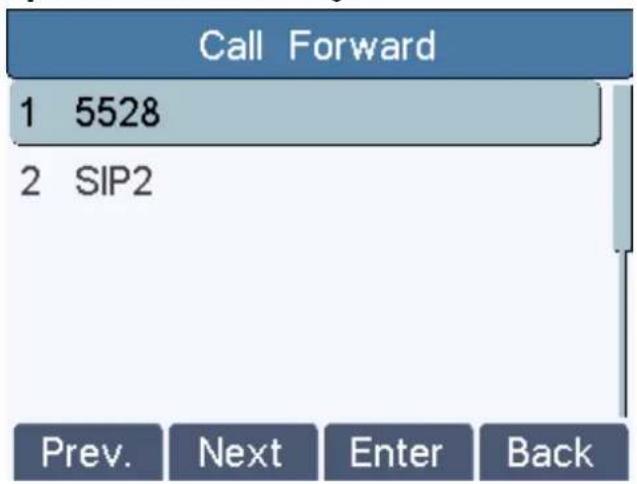 Fanvil X2 - Call Forward - 1