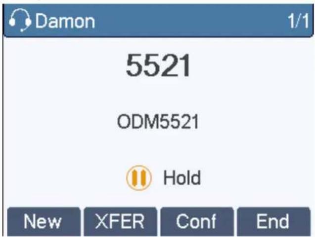 Fanvil X2 - ■ Call Holding /Resuming - 1