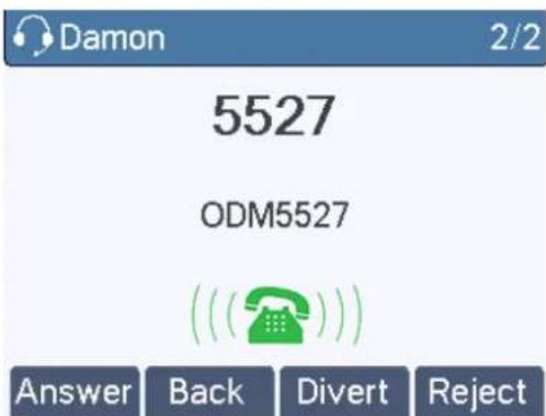 Fanvil X2 - ■ Second Incoming Call - 2