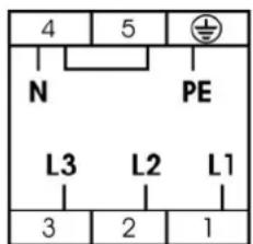 4 5 N PE L3 L2 L1 3 2 1