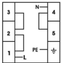 3 2 1 L N 4 5 PE ±