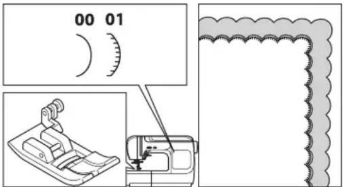 W6 N 3300 - b. Bogenstich (Programm: 01): - 1