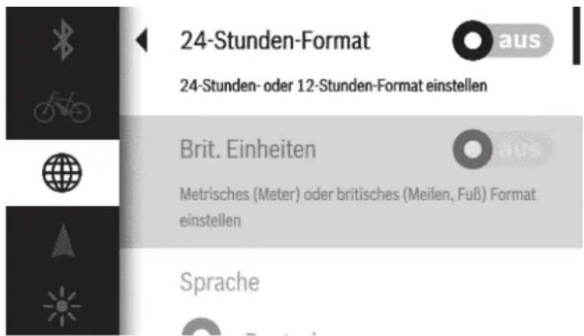 Victoria TRANZ-X - Landeseinstellungen: - 1