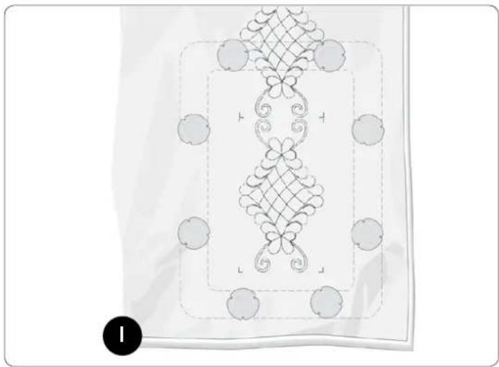 Husqvarna-Viking Metal Hoop 180-130mm - Sticken auf Quilts oder feste Stoffe - 1