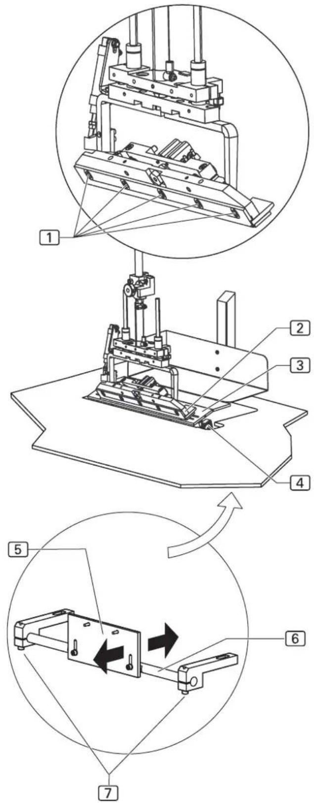 Beisler 2110-5 - Neigung der Aufpickplatte einstellen: - 1