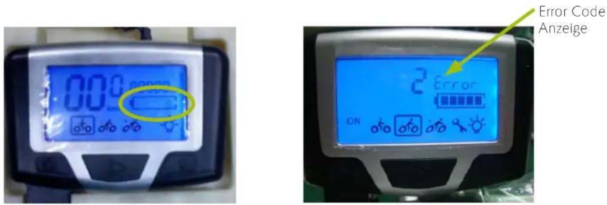 Winora Mionic Tour - Error-Code/Service-Anzeige erscheint auf dem Display - 1