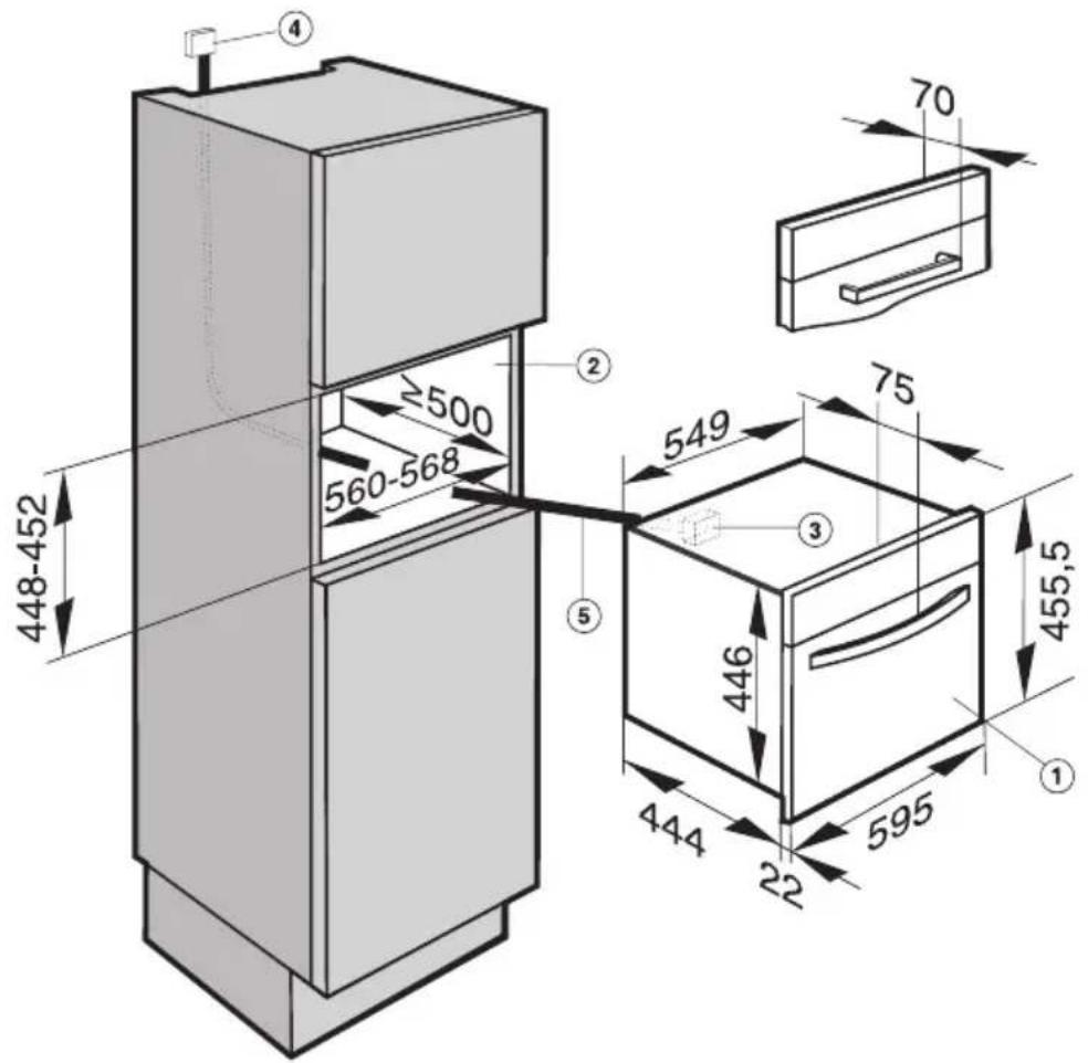 MIELE DG 4080 - Einbau in einen Hochschrank - 1
