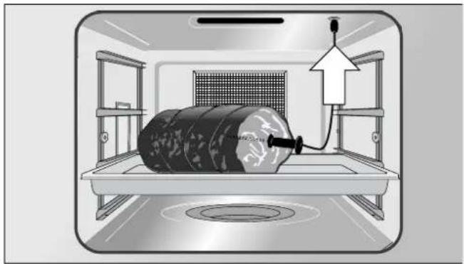 GAGGENAU BS455130 - Kerntemperaturfühler ins Gargut einstecken - 1