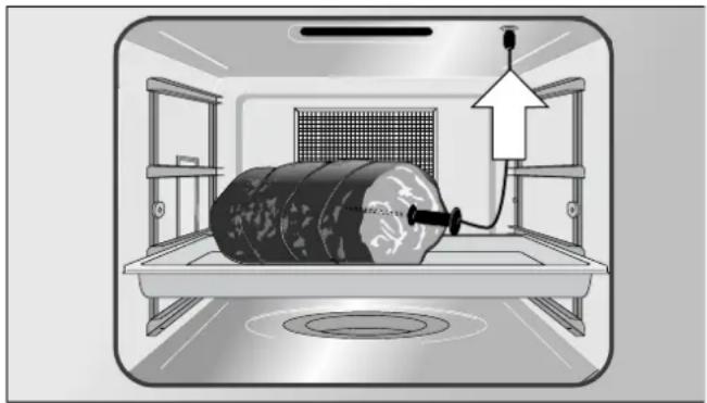 GAGGENAU BS450130 - Kerntemperaturfühler ins Gargut einstecken - 1