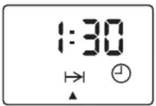 Imperial B 8664-2 UTP - Symbole in der Zeitanzeige bei Eingabe und Ablauf von Garvorgängen - 1