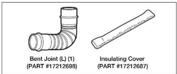 Bent Joint (L) (1) (PART #17212698) Insulating Cover (PART #17212687)