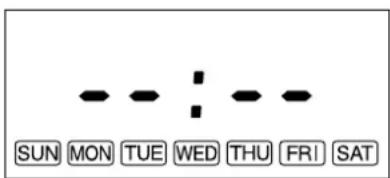 SUN MON TUE WED THU FRI SAT