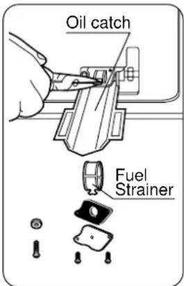 Oil catch Fuel Strainer